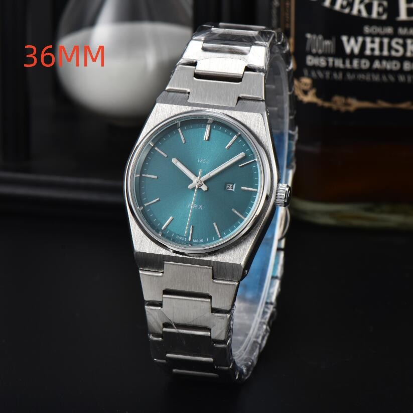 Fashion Brand WristWatches women's golden watches 36mm quartz Movement Watch Luxury modern man lady wrist-watch classics 1853 PRX watches Montres bracelet