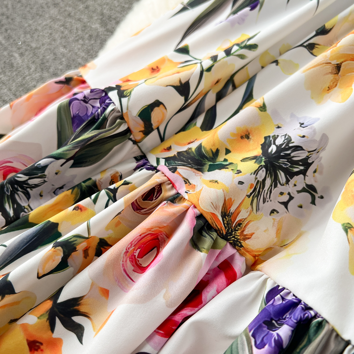 Two Piece Dress 2 Piece Sets Women Outfits Autumn Stretch Slimming Miyake Pleated Long Sleeve Vintage Printed Tops Long Skirt Suits 2024