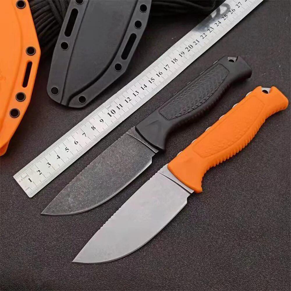 2 Colors 15006-01 Hunt Steep Country Fixed Blade Knife 3.54" CPM-S30V Blade Santoprene Handles Outdoor Camp Hunt Survival Tactical Pocket Knives 15006 15017 EDC Tools