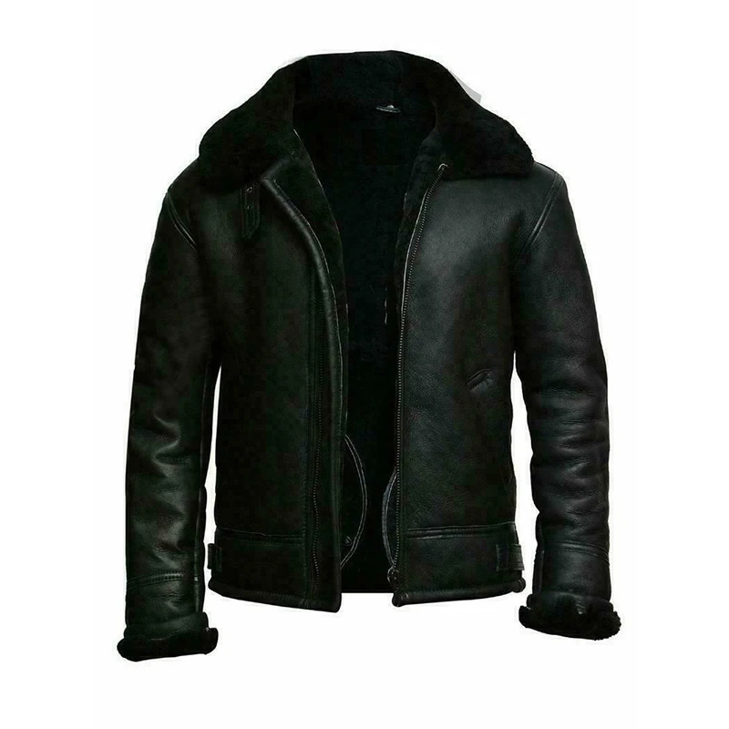 Men Plush Jacket Integrated Fur Comfortable Thickening Warm Long Sleeved Solid Color Leisure Versatile Zippered 240223