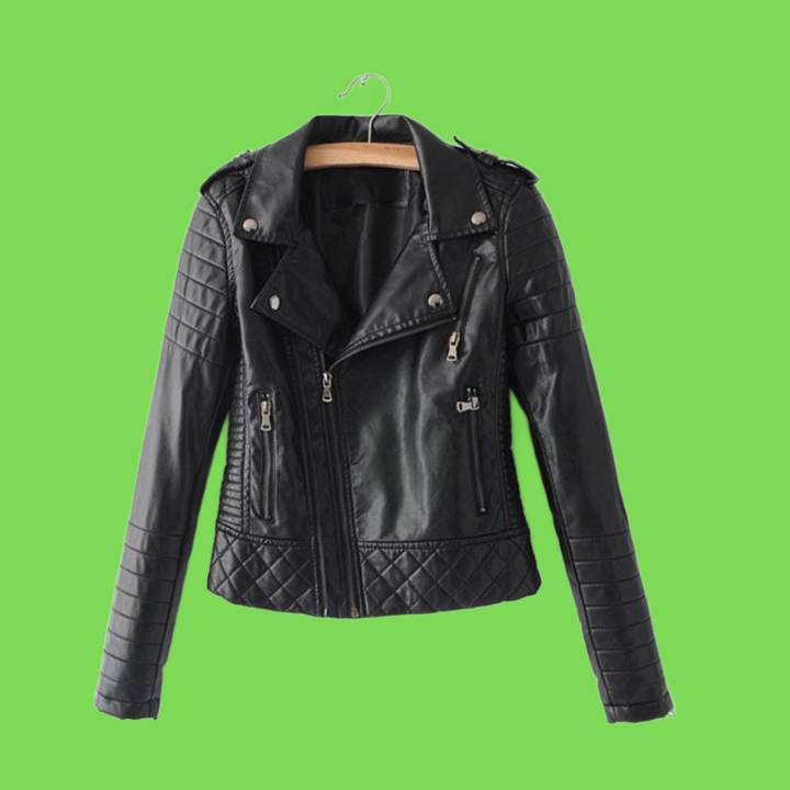 Women039s Leather Faux Wmoen Jacket Spring Autumn Turn Down Collar Zipper Vintage Outwear Ladies Biker Moto Short Coats Femal5624763