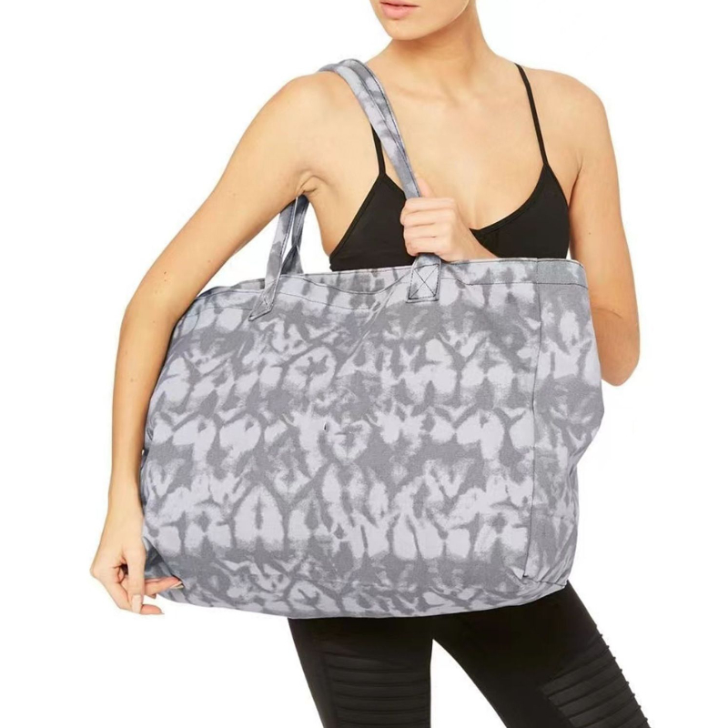 A Designer Yoga Tote Fashion Print Fiess Single Shoulder Handheld Unisex Large Capacity Shopping Bag Leisure Outings Haug Stuff To Work Canvas Bags
