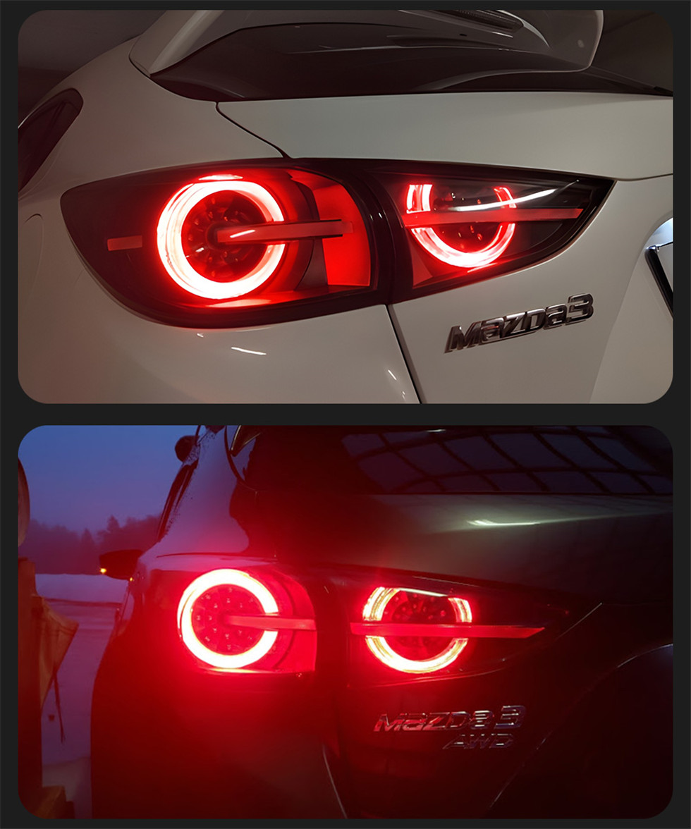 For Mazda 3 Axela Hatchback 2014-20 19 BMLFS BMEFS LED Tail Light Brake Lamp Driving Light Turn Signal Assembly