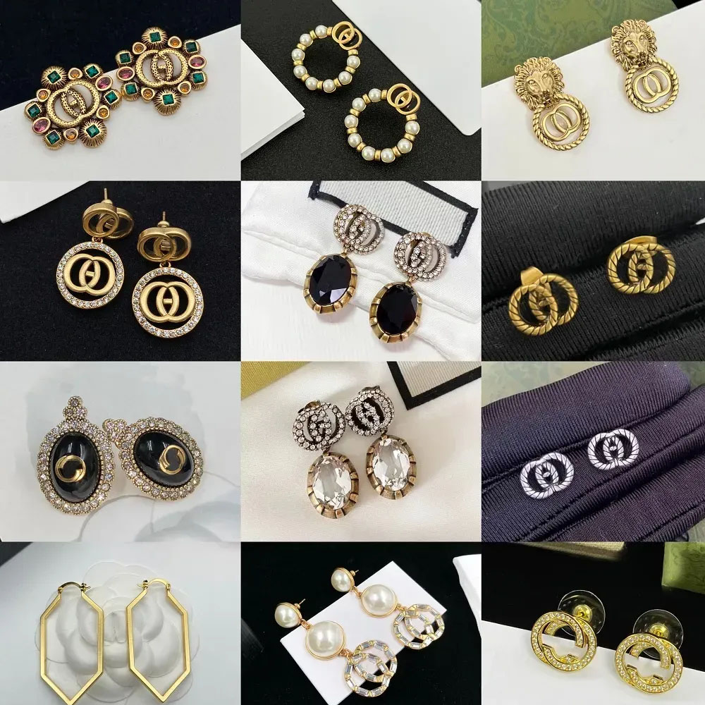 Earrings Designer Luxury Women Fashion Earrings Designer Vintage Letter G Studs Top Quality Engagement Earring For Lady Wholesale