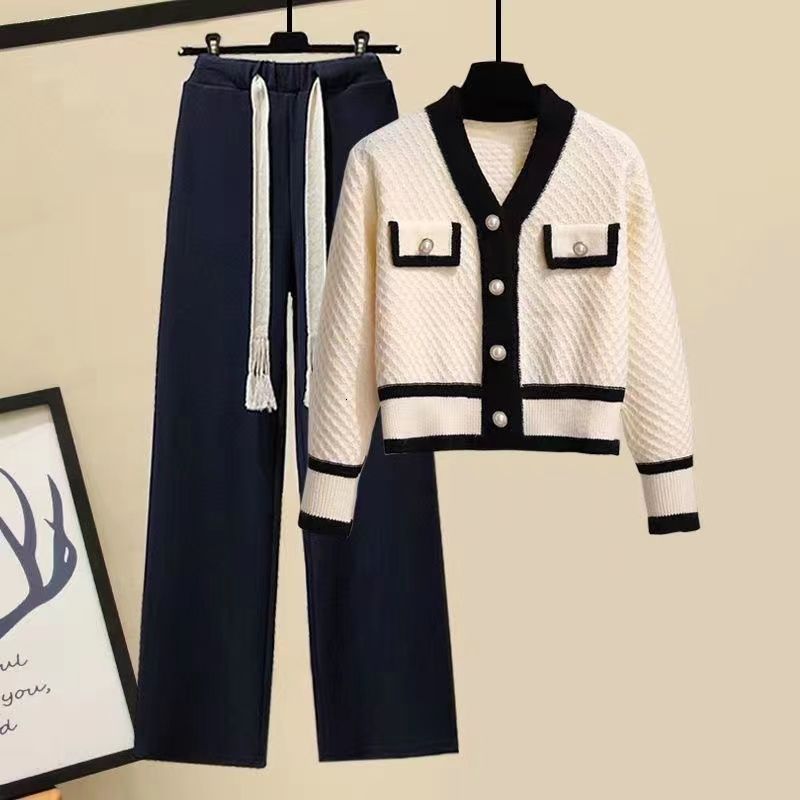 Two Piece Dress Women Elegant Vintage Tweed Suit Jacke Coat Top And Set Matching Outfit Winter Jacquard Prom Party Clothing 231018