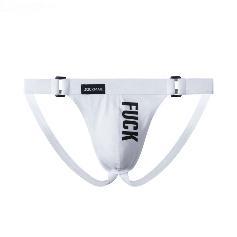 Jockmail Jockstrap Sexy Gay Underwear Men String G String Men Thong Penis Pouch Briefs Slip Cotton White Black JM237