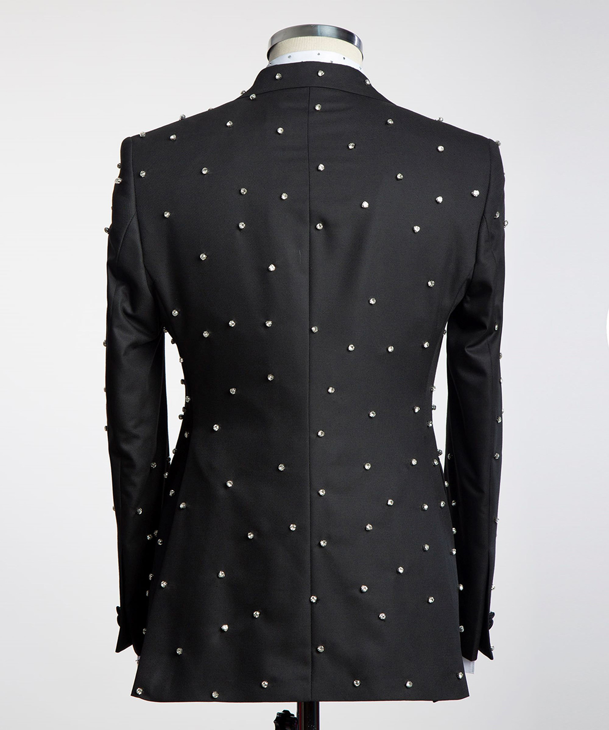 Black Beads Mens Wedding Tuxedos Ceremony Formal Groom Wear Party Birthday Pants Suits 2 Pieces costume homme mariage