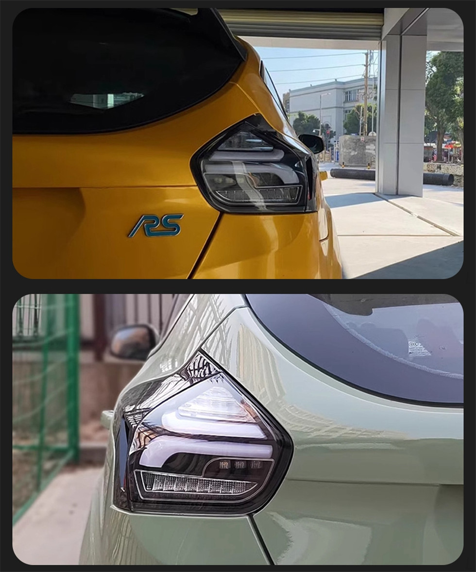 Car Taillights For Ford Focus 20 15-20 17 Fog Lamp Dynamic Running Turn Signal Rear Reverse Tail Light Assembly