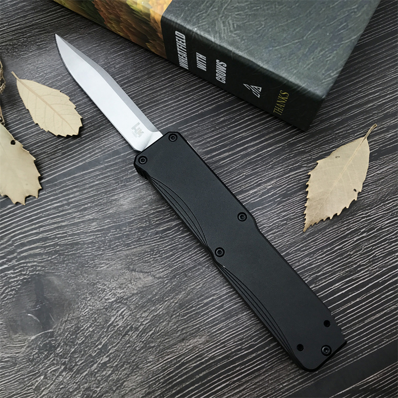 Quality H&K 14800 Utility OTF Tactical Hunting Pocket Knife S D2 Blade Aluminium Alloy Handle EDC Multi-Tool Portable Survival Combat Military 3300 14