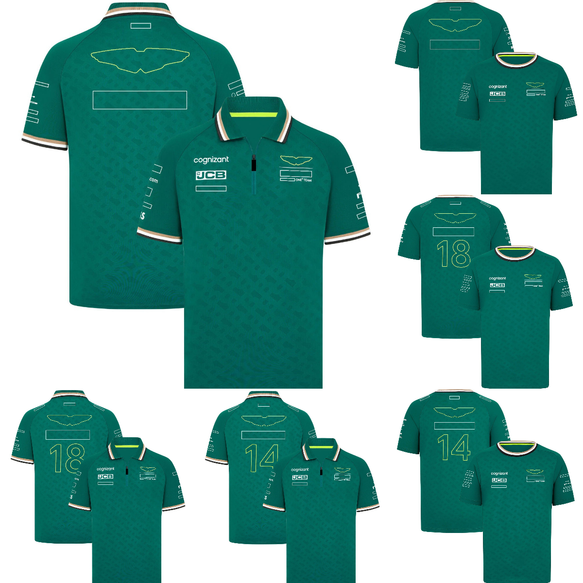 2024 New F1 Team Mens Polo Shirt T-shirt Formula 1 Driver Green Racing Uniform T-shirts Summer Fans Clothing Unisex Jersey T-shirt Custom