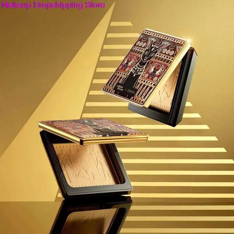 ZEESEA Egypt Pressed Powder Loose Powder Setting Powder Control Oil Lasting Waterproof Concealer 3 Colors Translucent Powder 240220