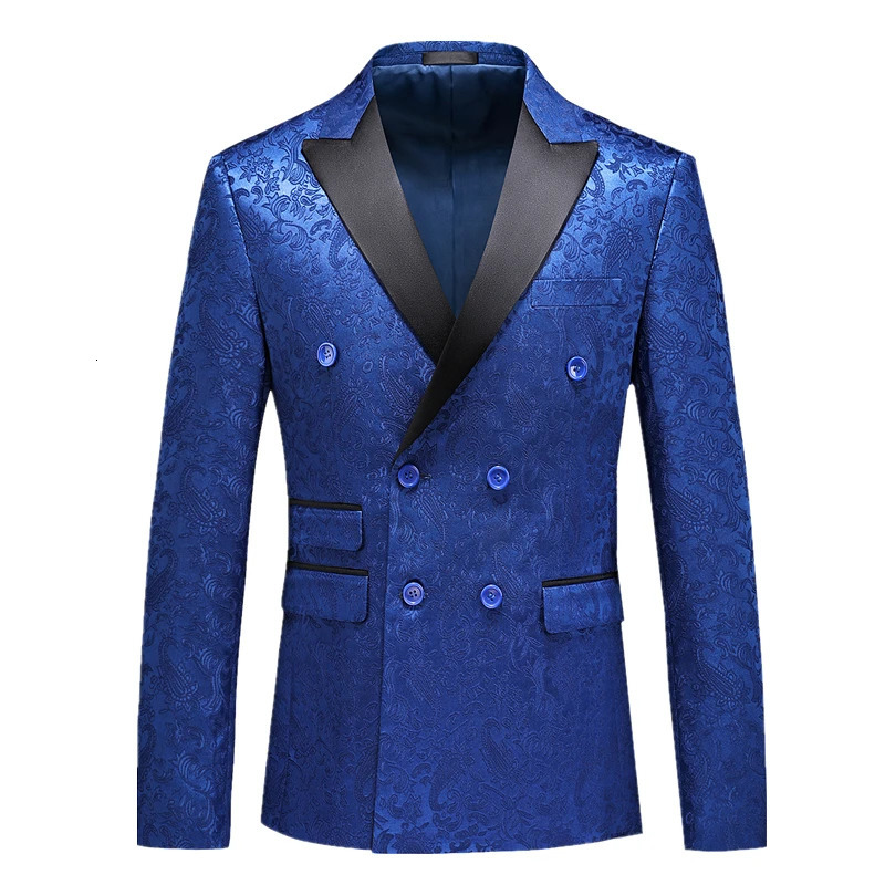 Stylish Mens Suit Coat Wedding Party Dress Men Blue Red Black Menteau Fashionable Slim Version Blazer Jacket 240223