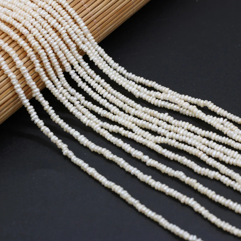 36cm Fine 100% Natural Freshwater Pearl Flat Shape Beads For Jewelry Making DIY Bracelet Necklace Earrings Accessories 240220