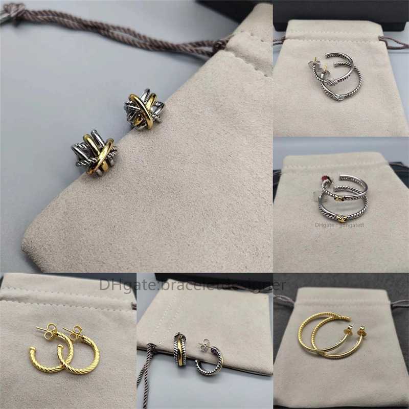 designer Earring Simple Criss Cross X Shape Stud Earrings Fast Shipping Anti Allergy Metal Ear Europe and America Piercing Jewelry For Women Lady