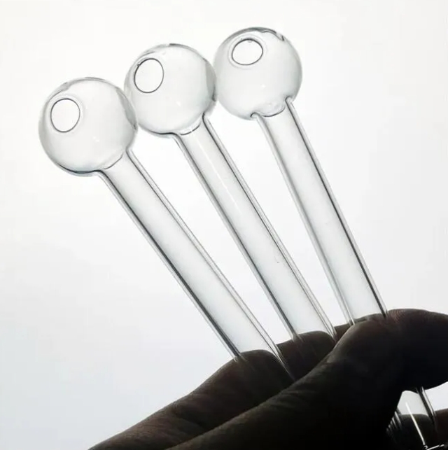 10CM and 12CM heavy Glass Oil Burner Pipe Burning jumbo Grace smoking borosilicate Concentrate pipes