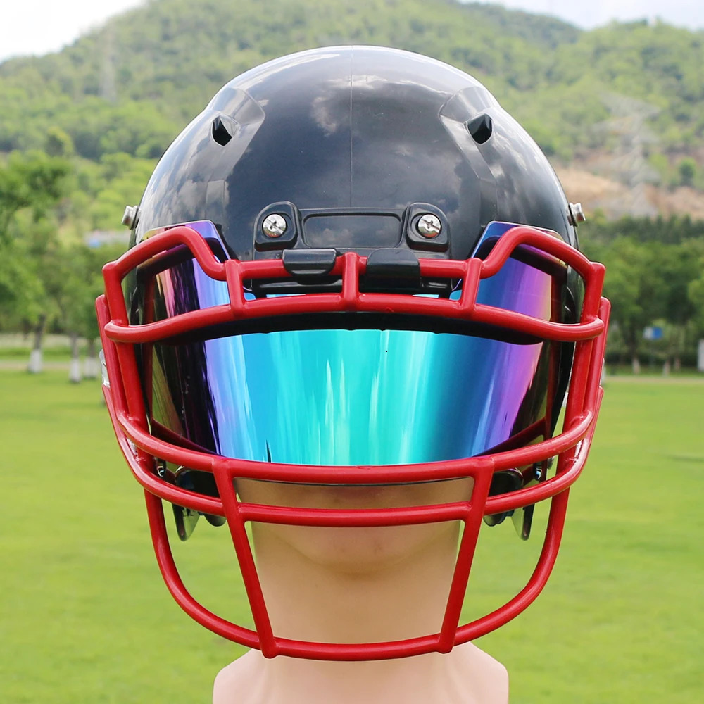 Factory Sale America Football Visors with clips Eye Shield Visor for Youth and Adult Rugby Helmet Universal Fit 240223