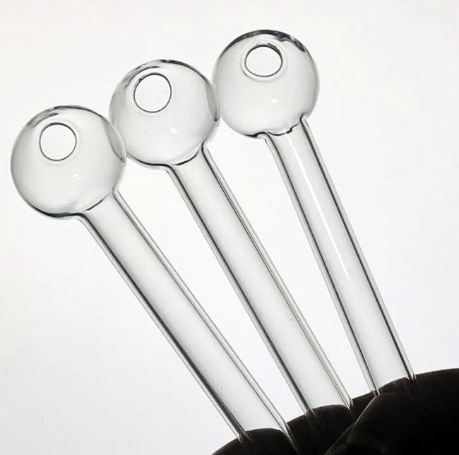 Hookahs Pyrex Glass Oil Burner Pipe Clear pipes transparent Great Tube tubes Nail tips