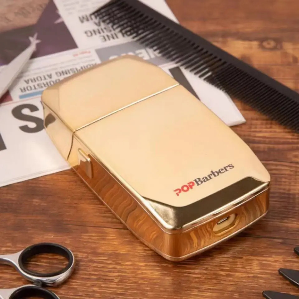 Pop Barbers P600 Professional 9000RPM Oil Head Electric Hair Clippers Golden Oil Gradient Push Man Electric Shaver Hair Trimmer 240223