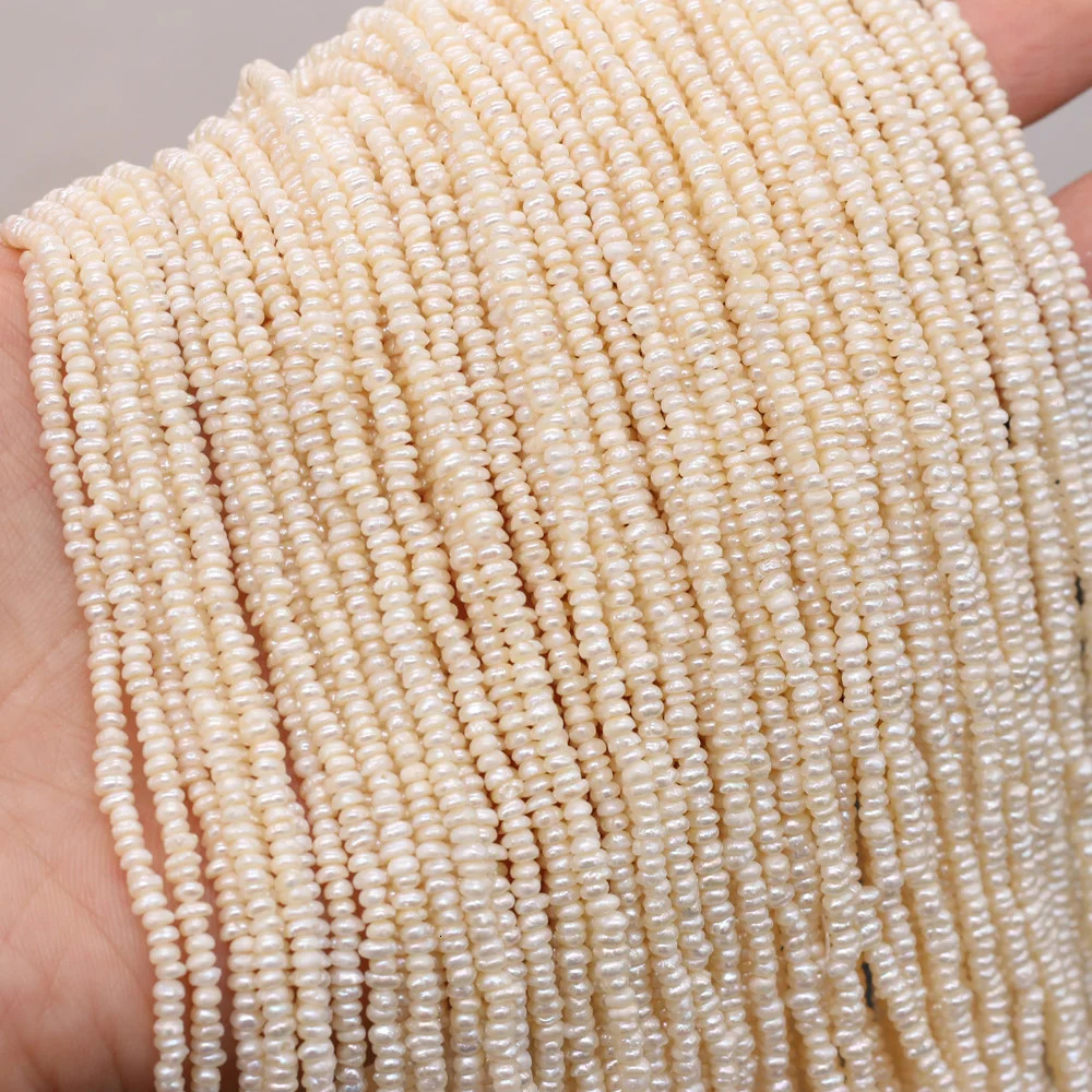 36cm Fine 100% Natural Freshwater Pearl Flat Shape Beads For Jewelry Making DIY Bracelet Necklace Earrings Accessories 240220