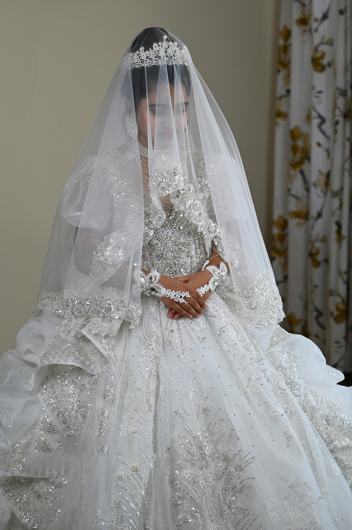 Princess Girls Party Dress 3D Floral Appliques Beads Sequins Pageant Gowns Puffy Lace Up Back Kids Birthday Dresses