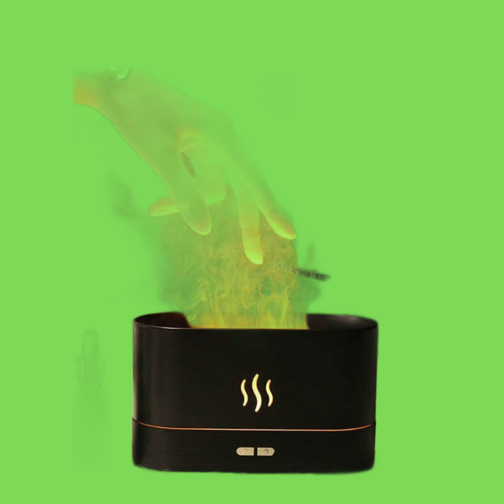 Kinscoter Aroma Diffuser Air Humidifier Ultrasonic Cool Mist Maker Fogger Led Essential Oil Flame Lamp Difusor