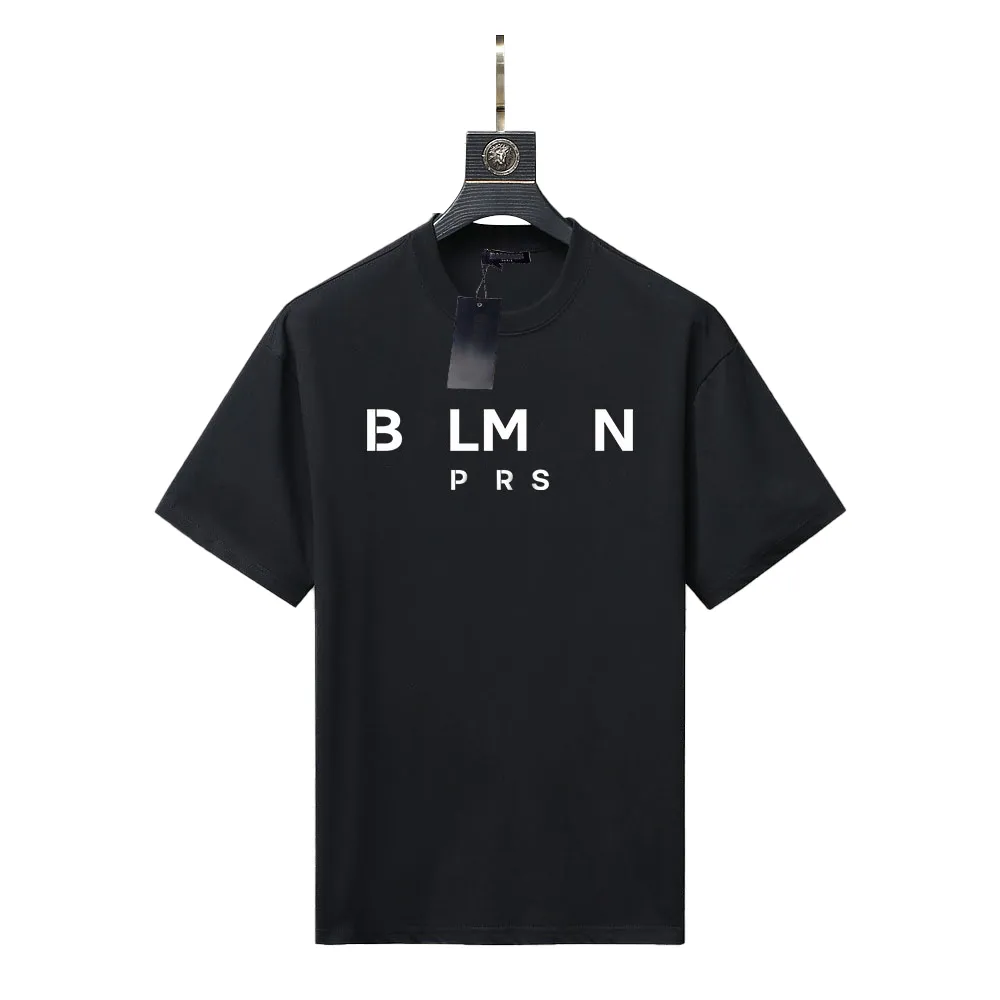 Mens Designer Band T Shirts Fashion Black White Short Sleeve Luxury Letter Pattern T-shirt