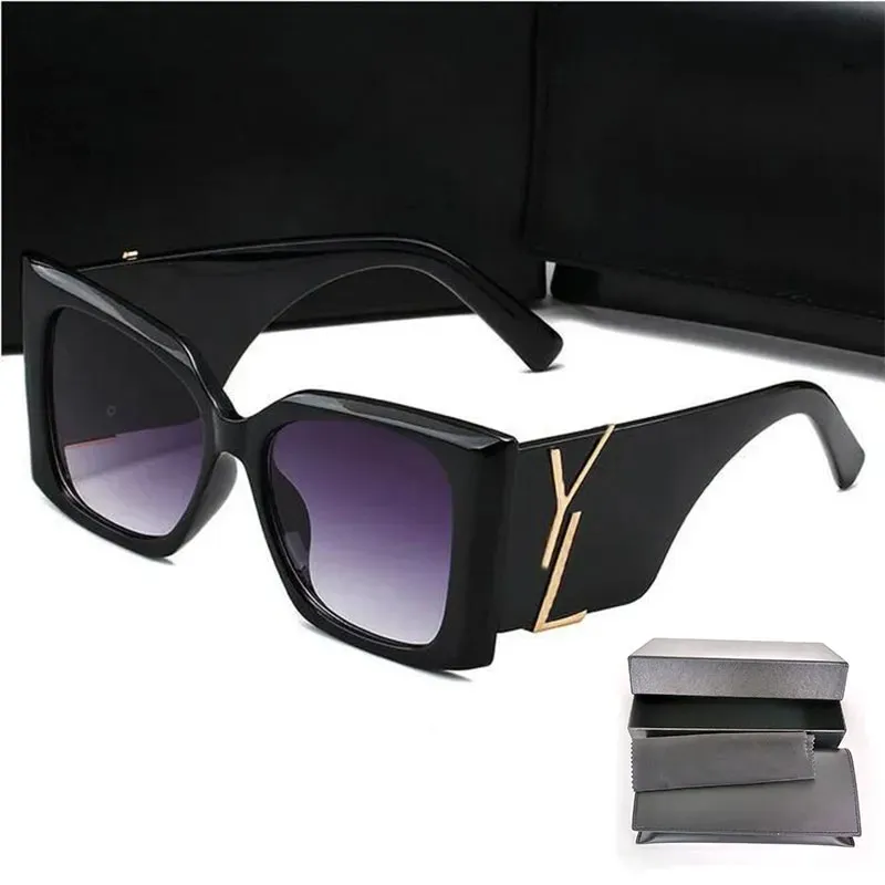 New Mens sunglasses designer sunglasses letters luxury glasses frame letter lunette glasses for women oversized senior shades UV Protection Eyeglasses