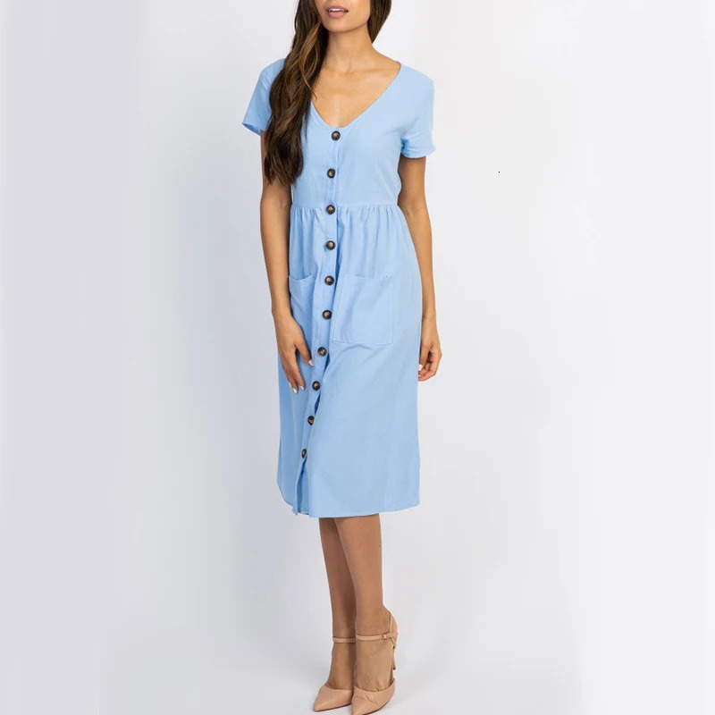 Button Pocket Maternity Dresses Pregnant Women Office Casual Clothes Cotton Summer Female Plus Size Pregnancy Dress Graduation 240301