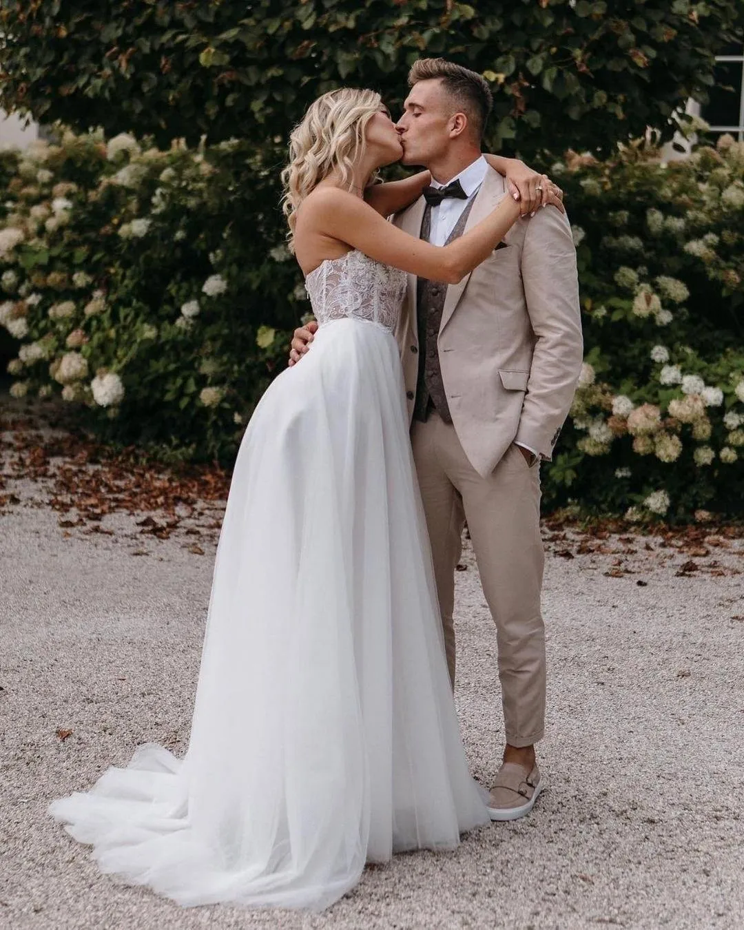 Bohemian Summer Wedding Dresses A E Sweetheart Lace Tulle Split Bridal Gowns Plus Size Robes De Mariage Bc