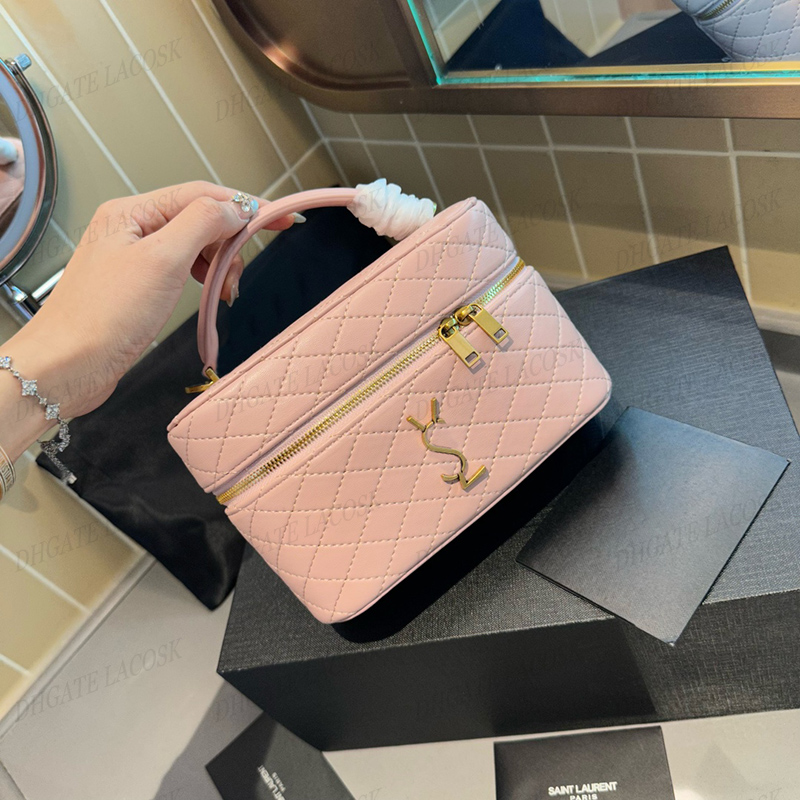 Girls designer cosmetic bag brand makeup handbags large capacity storage bag luxury clutch shoulder bag womens travel totes