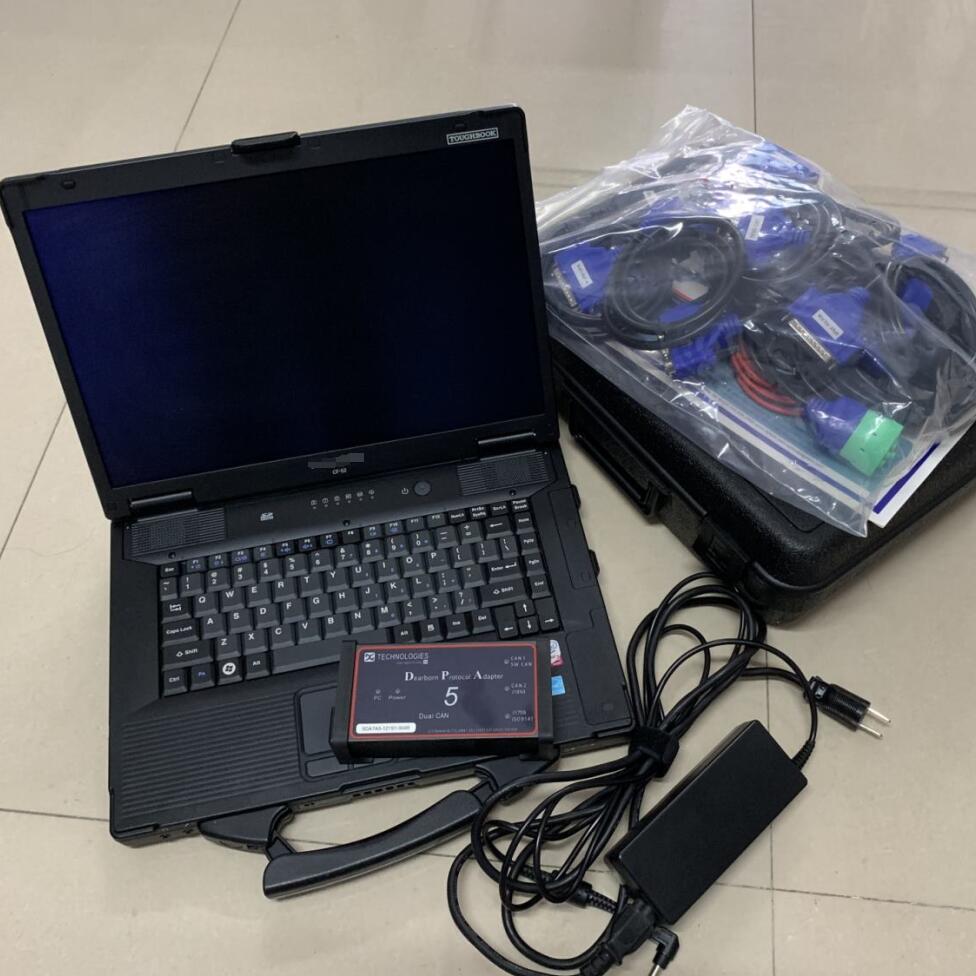 Ready to Use Dearborn Protocol Adapter DPA5 Truck Tool with 480G SSD CF52 I5 4G Diagnostic Tool for Heavy Duty Trucks