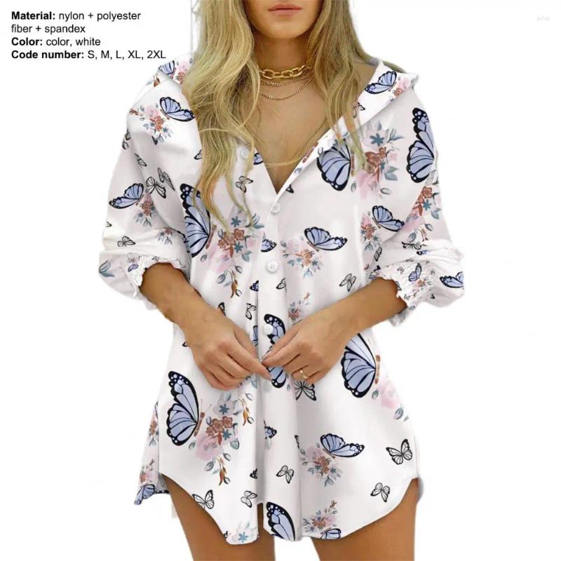 Casual Dresses Fashion Striped Long Sleeve Buttons Women Shirt Dress 2024 Summer Fall Clothes Print Tops Femme Blouses Woman Shirts