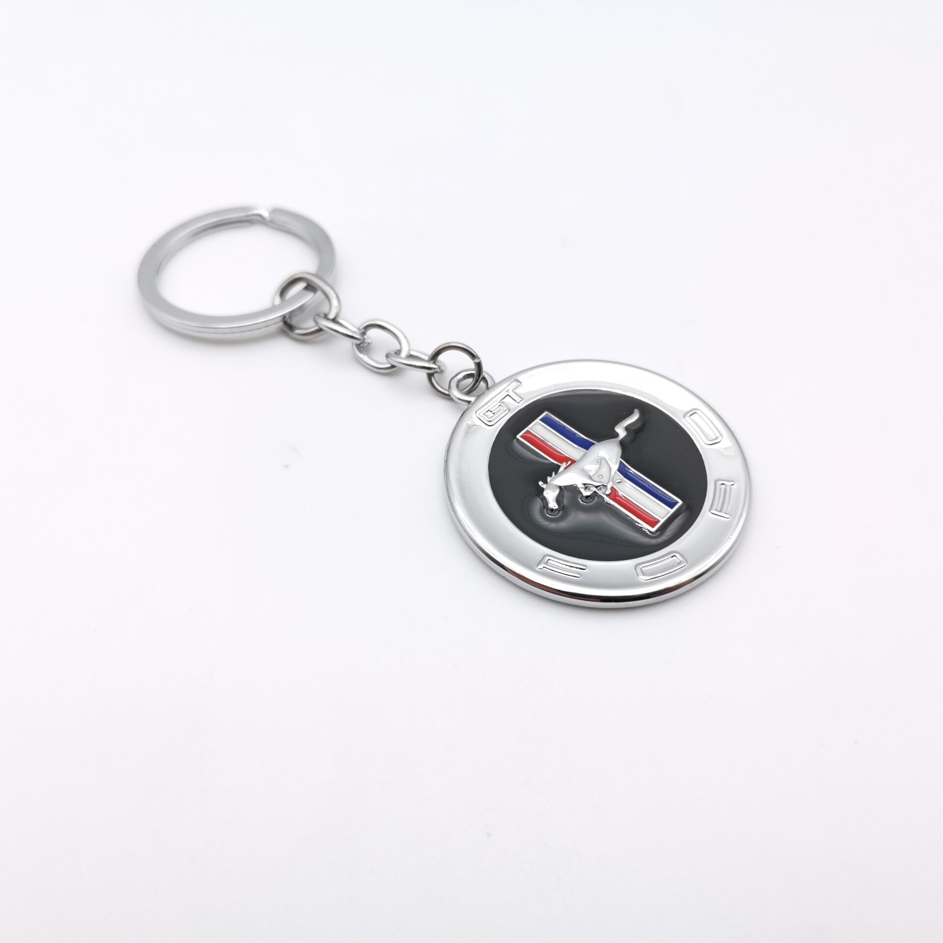 Auto Stickers 3D Metal Car Accessories Keyring Keychain Key Holder For Ford Mustang