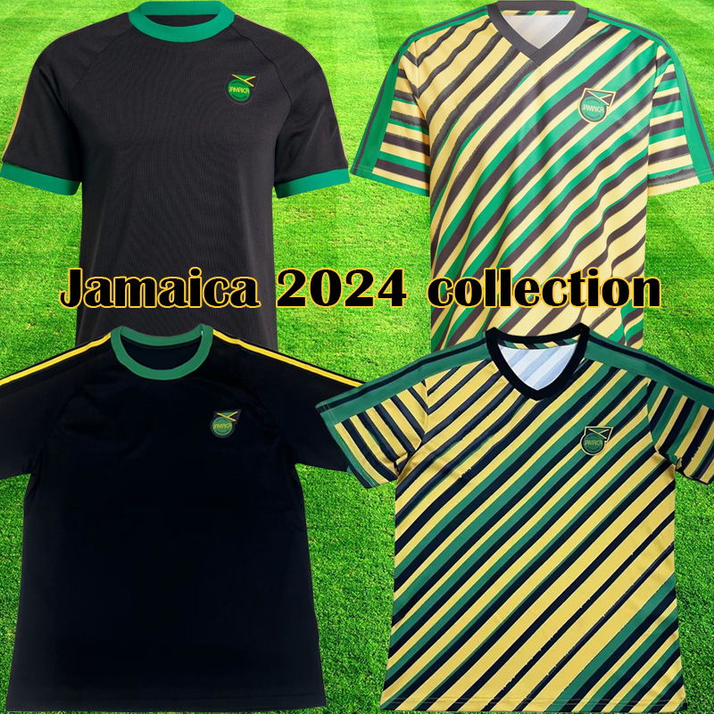 Copa Soccer Jerseys 24 25 National Collection Football Team Jamaica 2024 Retro Kit Antonio Reid Nicholson Lowe Morrison Home Away Black t Shirt