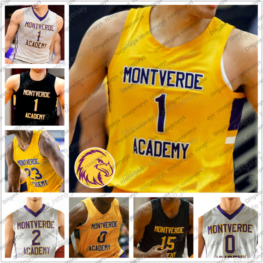 Custom Montverde Academ Basketball 1 Cade Cunningham 0 Dariq Whitehea 11 Scott Barnes 23 Dayron Sharpe Men Youth Kid High School Jersey 4Xl