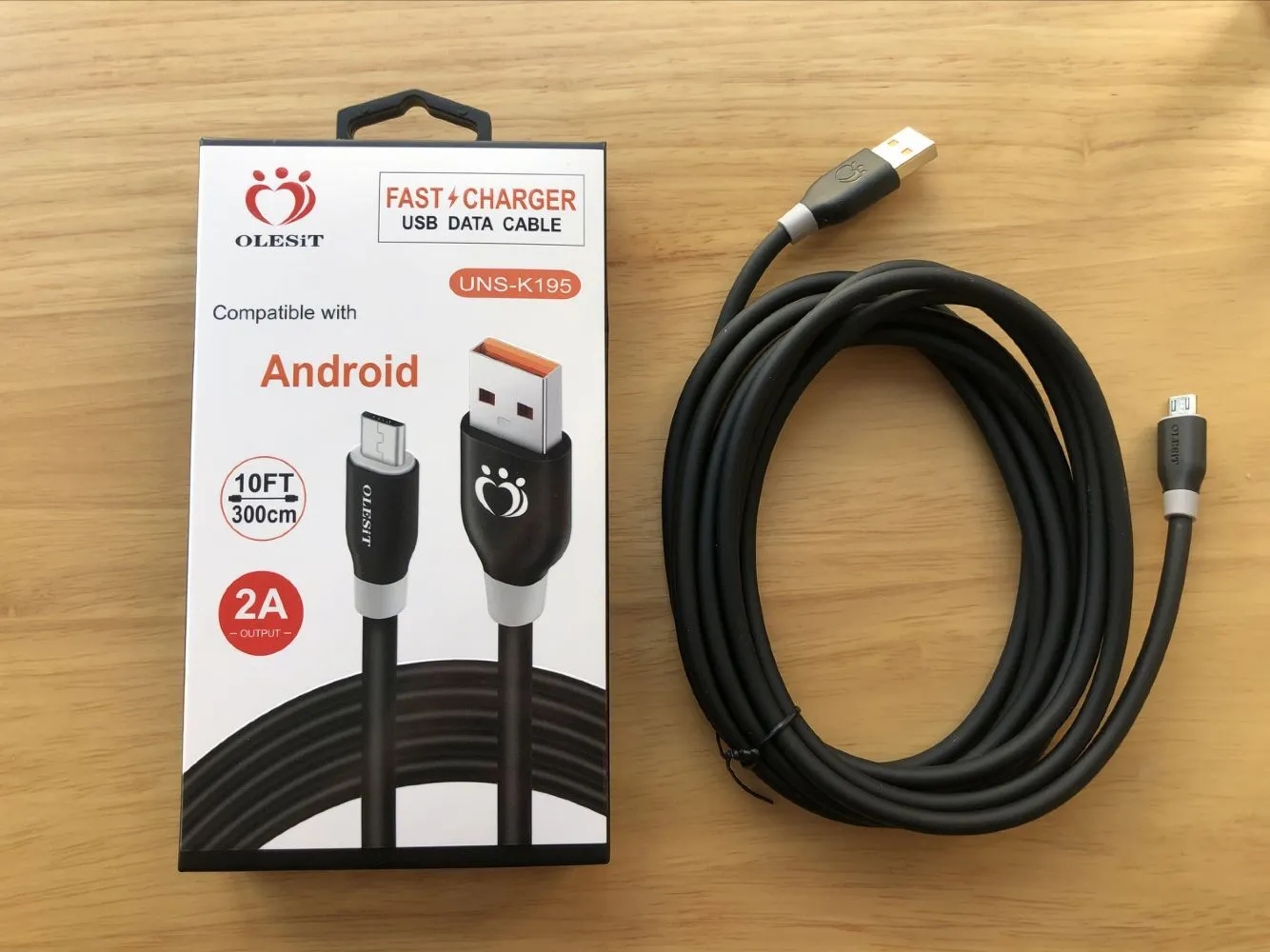 Olesit cables 1.5m 5ft 3M 10FT OD5.0 Bold Fast Charger Micro USB Data type-c Cable for Samsung Huawei with Retail Box