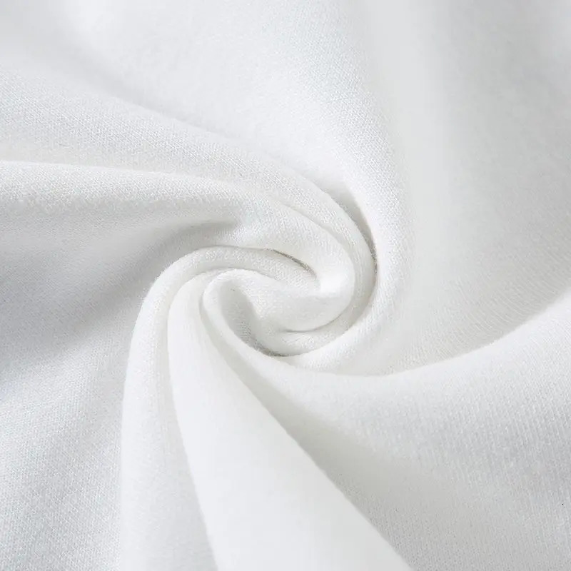 Black White GSM 300/500g Heavy-duty Cotton T-shirt Thickened Threaded Round Neck Short Sleeves Three Needle Half Sleeve Tees 240227