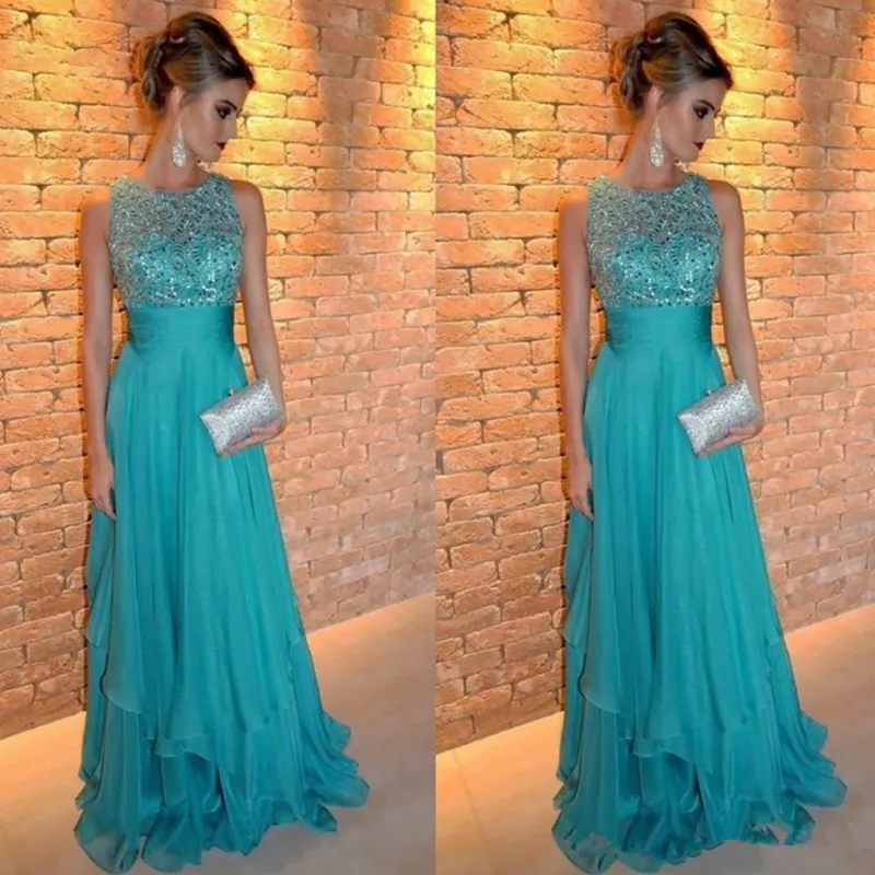 2024 Sequined Top Mother of the Bride Dresses vestido de festa Chiffon Formal Pageant Evening Dress Evening Wedding Party Dress
