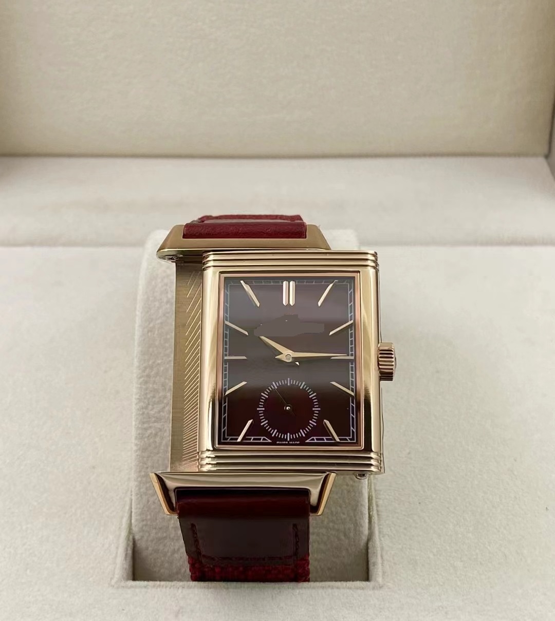 Thin 8.9mm size 28x46mm 713842J hand winding mechanical movement man mens MEN WATCH SAPPHIRE WATERPROOF Reverso WRISTWATCH business two side watcj8hesd3 best