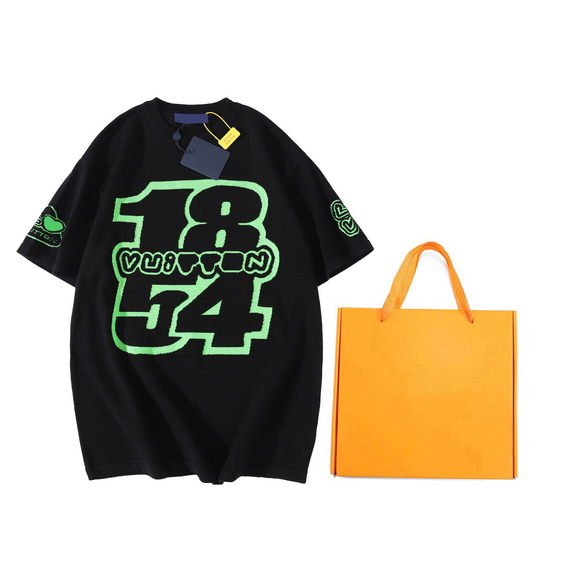 Men's Plus Tees & Polos Round neck embroidered and printed polar style summer wear with street pure cotton e52b1