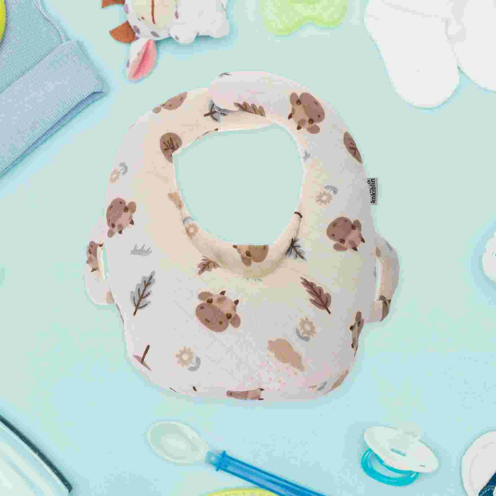 Baby Feeding Pillow Bottle Holder for born Portable Cartoon Pp Cotton Self Infant Milk 240228