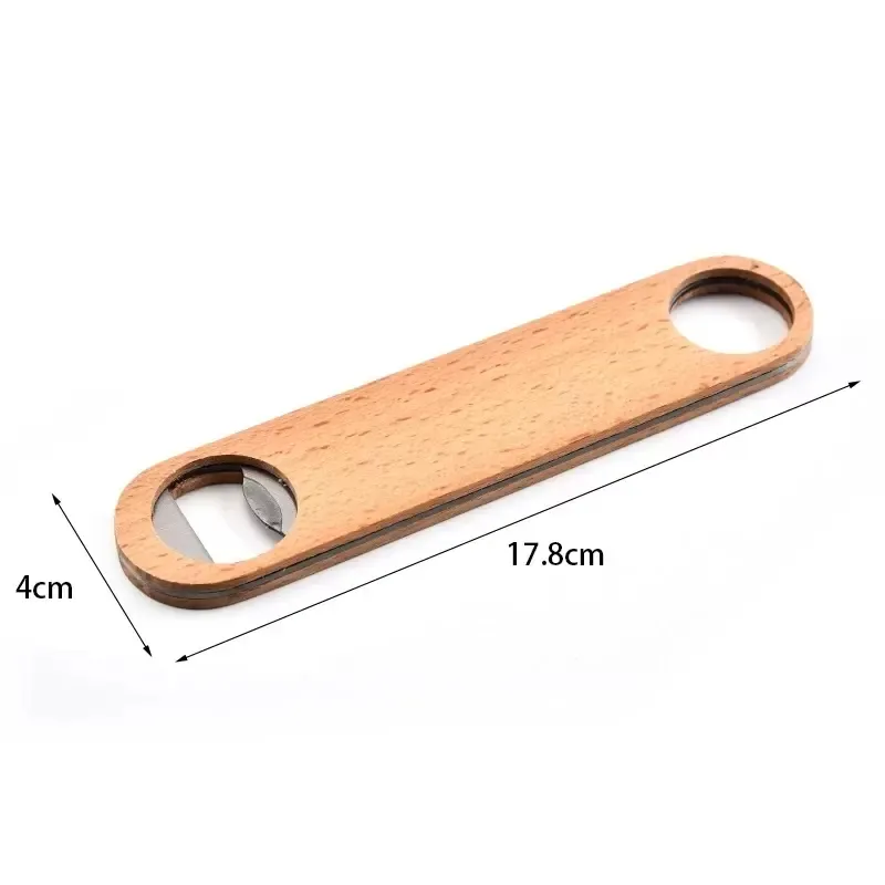 Wood Big Handle Bartender Openers Wine Beer Soda Glass Cap Bottle Opener Kitchen Bar Tools Factory Wholesale