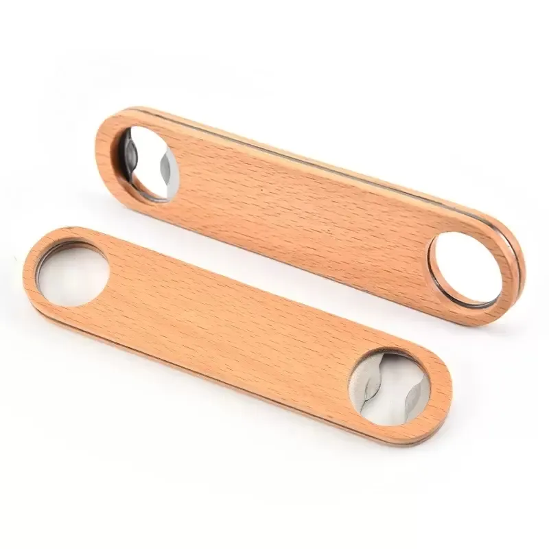 Wood Big Handle Bartender Openers Wine Beer Soda Glass Cap Bottle Opener Kitchen Bar Tools Factory Wholesale
