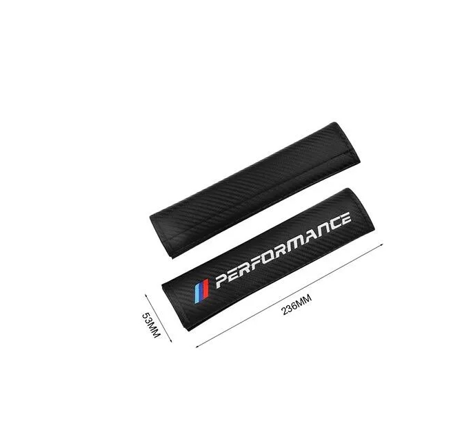 Performance Car Safety Belt Covers Embroidery for Bmw M Logo M2 M3 M4 M5 M6X 320i X1 X3 X4 X5 X6 Car Styling