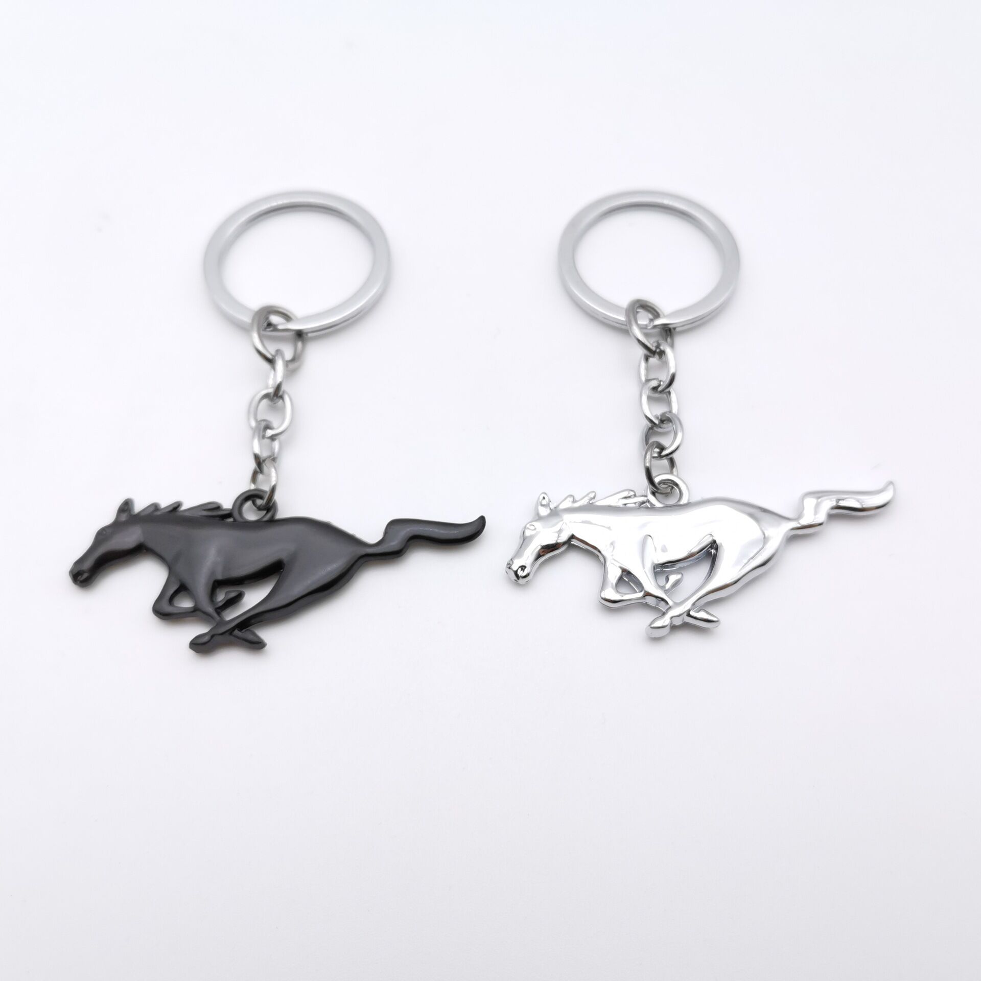 Auto Stickers 3D Metal Car Accessories Keyring Keychain Key Holder For Ford Mustang