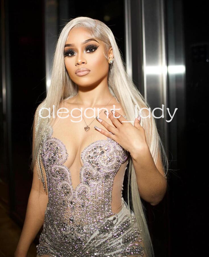 Silver Diamond Mini Evening Cocktail Dresses for Women Sparkly Luxury Crystal Black Girl See Through Birhtday Gala Gown