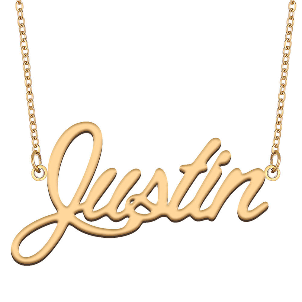 Justin Name Necklac… - image