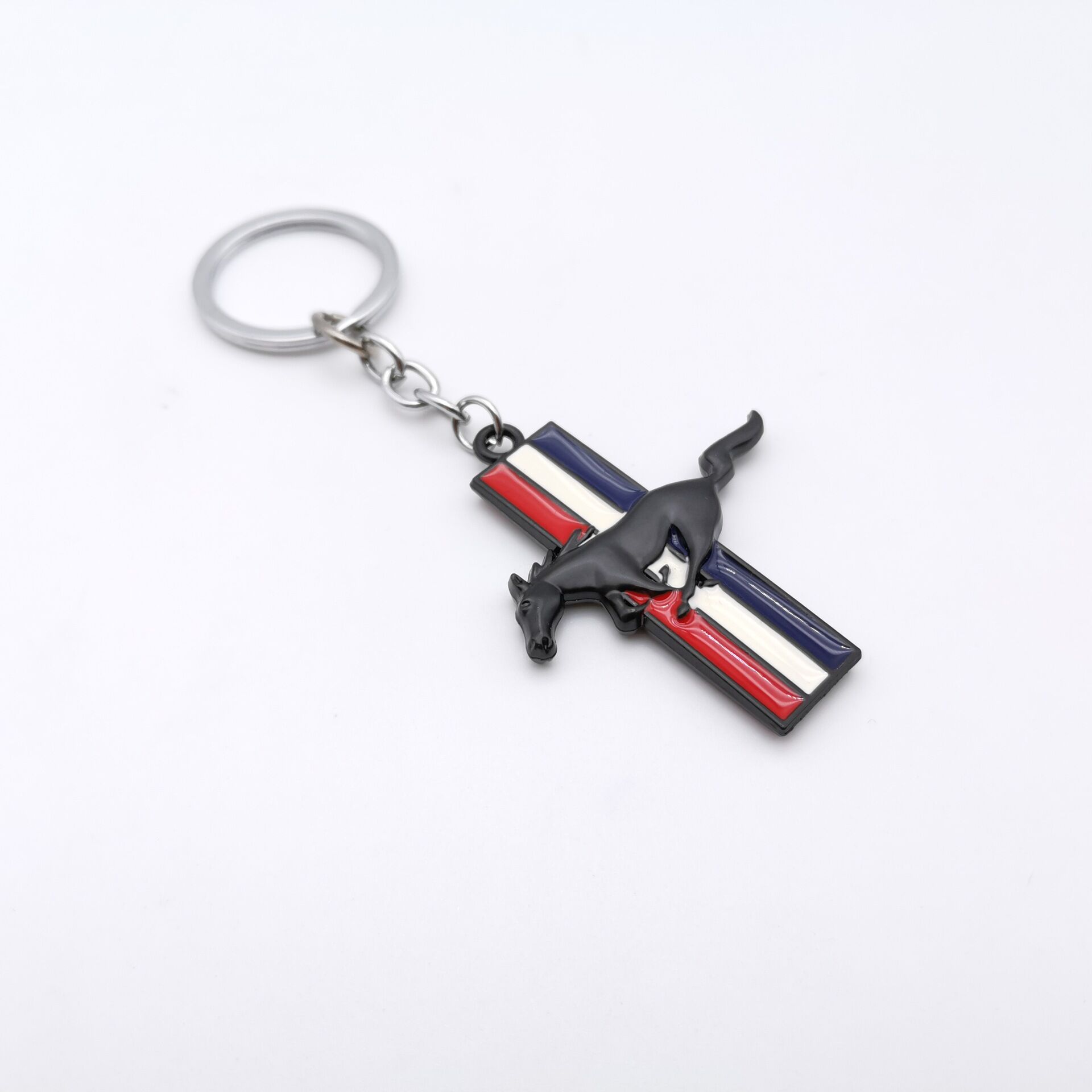 Auto Stickers 3D Metal Car Accessories Keyring Keychain Key Holder For Ford Mustang