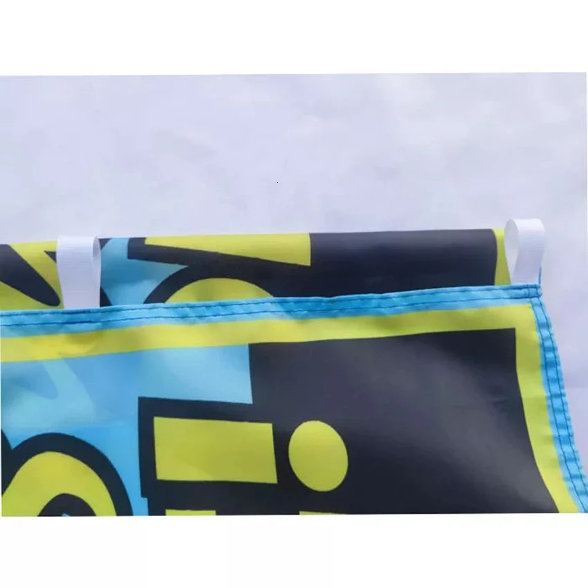 Custom Nobori Flag Hanging Banner Outdoor Indoor Decoration Advertising 100% Polyester Digital Printing Double Stitched 240301