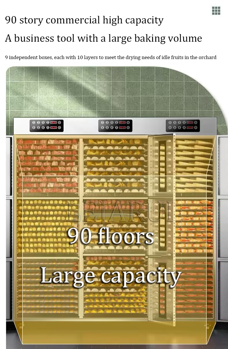 90 Layers Fruit Dryer Electric Meat Drying For Vegetables Food Dehydrator Drying For Vegetables And Fruit Drying Machine